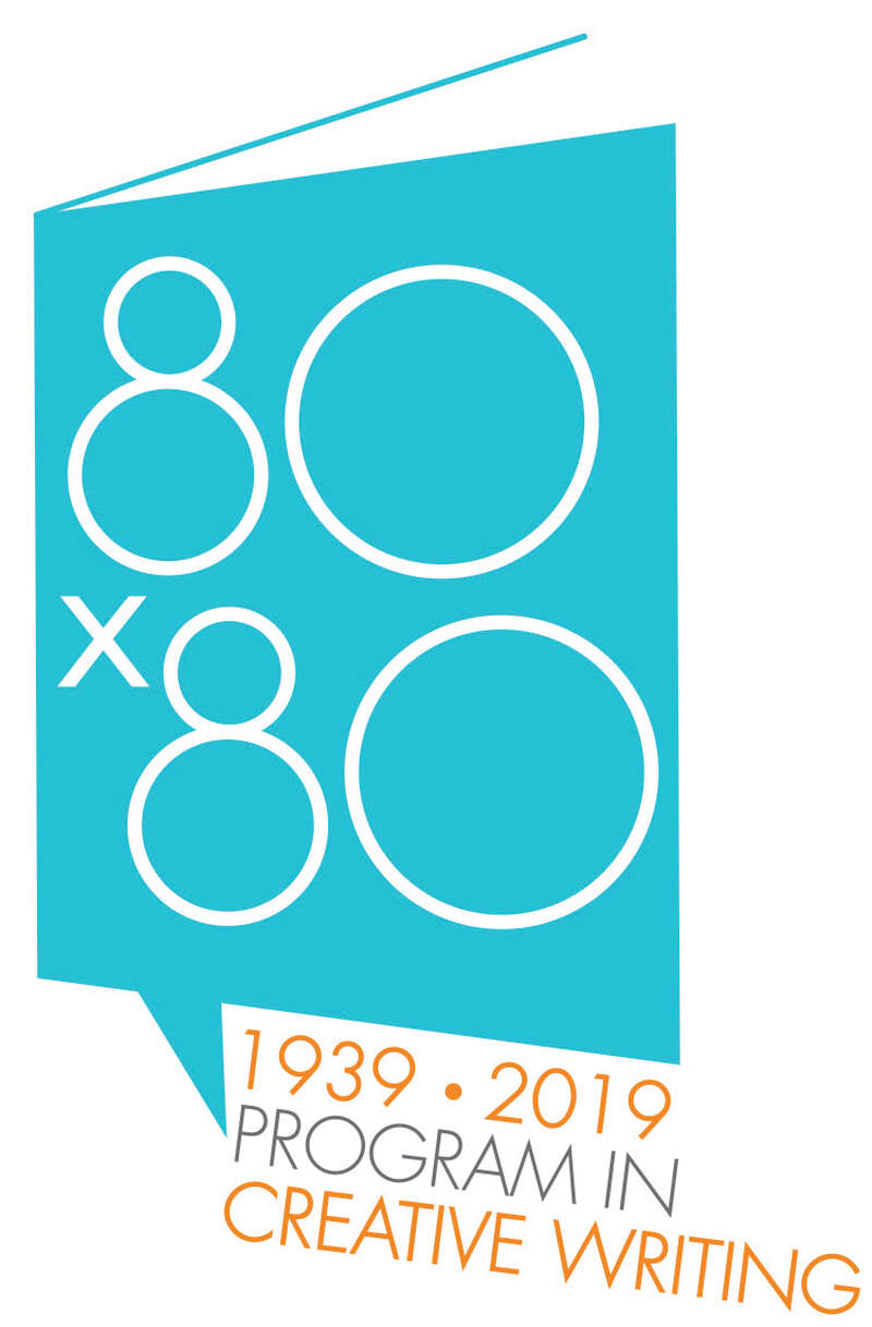 Logo commemorating Princeton University's Creative Writing program celebrating 80 years with 80 authors.